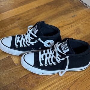 Converse Kids Black and White High-Top Sneakers